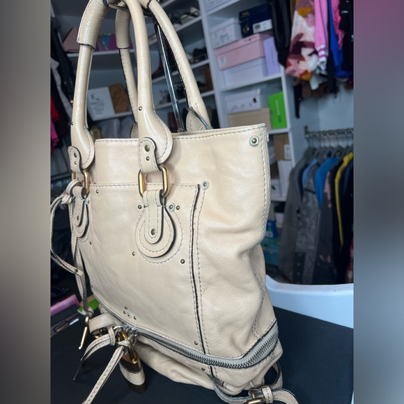 AUTHENTIC CHLOE LEATHER PADDINGTON SHOPPER TOTE HANDBAG - Picture 4 of 17